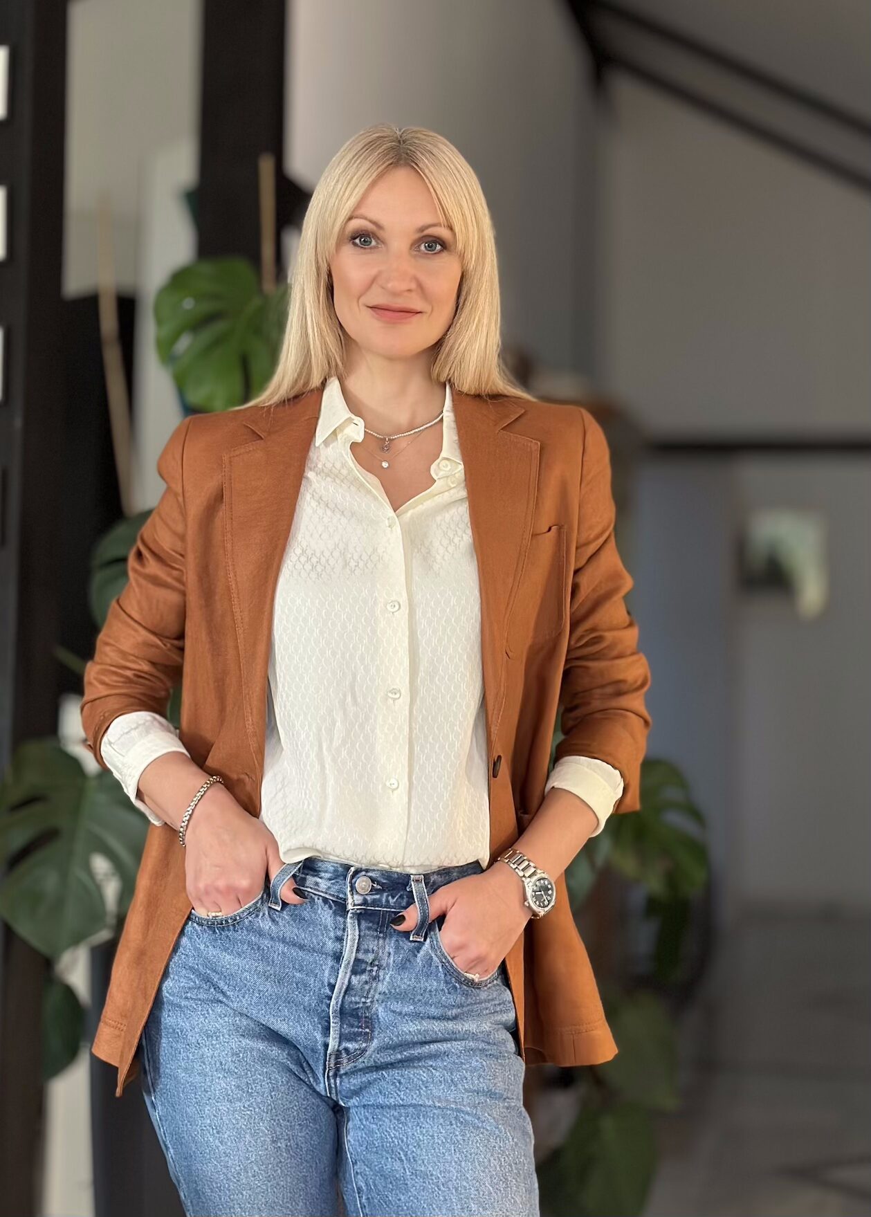 Aiste Herrmann in ihrer psychotherapeutischen Praxis in Öhringen